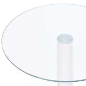 VidaXL Table Basse Transparent 40 Cm Verre Trempé 11