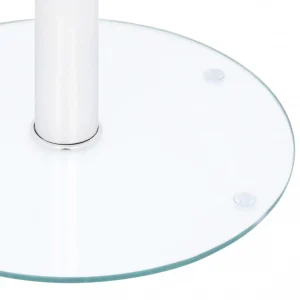 VidaXL Table Basse Transparent 40 Cm Verre Trempé 13