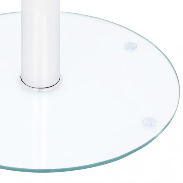 VidaXL Table Basse Transparent 40 Cm Verre Trempé 5