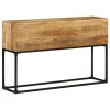 VidaXL Table Console 120x30x75 Cm Bois De Manguier Brut 11