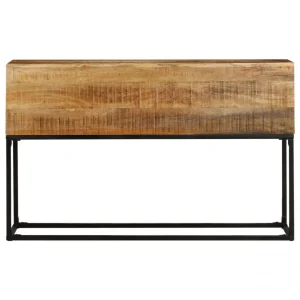 VidaXL Table Console 120x30x75 Cm Bois De Manguier Brut 9