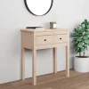 VidaXL Table Console 70x35x75 Cm Bois Massif De Pin 19