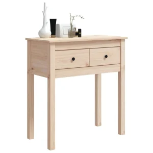 VidaXL Table Console 70x35x75 Cm Bois Massif De Pin 11