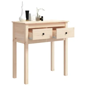 VidaXL Table Console 70x35x75 Cm Bois Massif De Pin 13