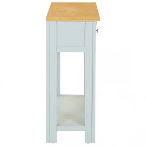 VidaXL Table Console 83x30x73 Cm Bois De Chêne Massif 11