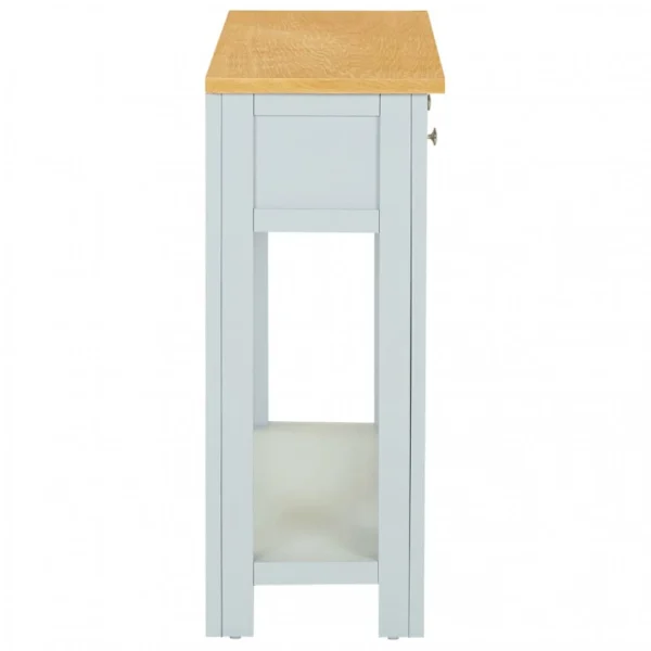 VidaXL Table Console 83x30x73 Cm Bois De Chêne Massif 4