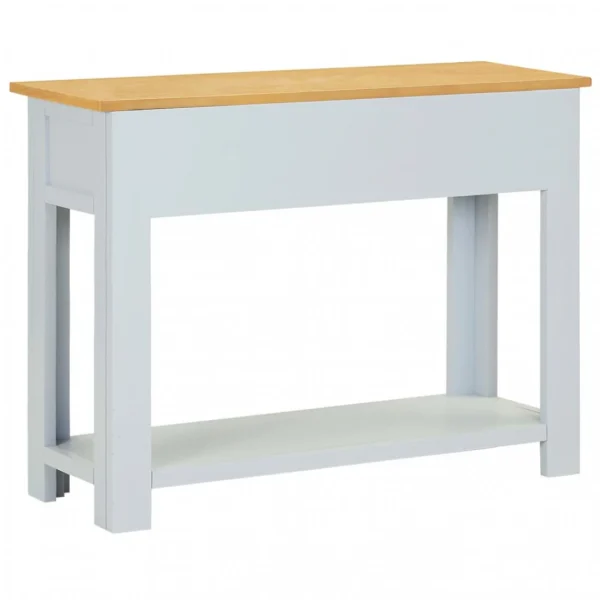 VidaXL Table Console 83x30x73 Cm Bois De Chêne Massif 5