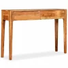 VidaXL Table Console Bois Massif 118 X 30 X 80 Cm 19