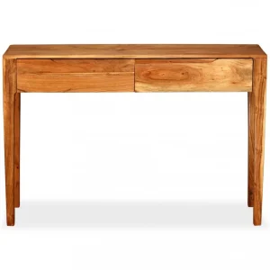 VidaXL Table Console Bois Massif 118 X 30 X 80 Cm 11