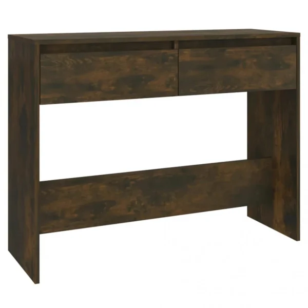 VidaXL Table Console Chêne Fumé 100x35x76,5 Cm Aggloméré 3