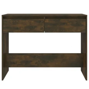 VidaXL Table Console Chêne Fumé 100x35x76,5 Cm Aggloméré 15