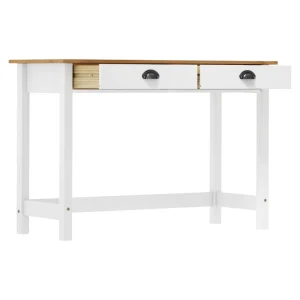 VidaXL Table Console Hill Avec 2 Tiroirs 110x45x74 Cm Pin Solide 9