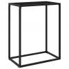 VidaXL Table Console Noir 60x35x75 Cm Verre Trempé 13