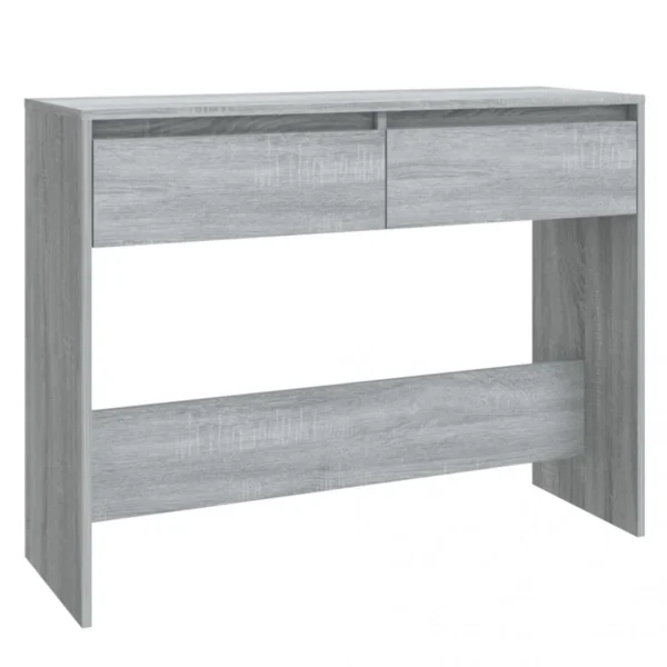 VidaXL Table Console Sonoma Gris 100x35x76,5 Cm Aggloméré 3