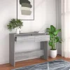 VidaXL Table Console Sonoma Gris 100x35x76,5 Cm Aggloméré 5