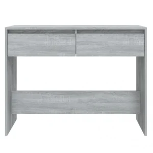 VidaXL Table Console Sonoma Gris 100x35x76,5 Cm Aggloméré 15