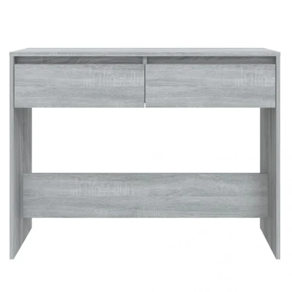 VidaXL Table Console Sonoma Gris 100x35x76,5 Cm Aggloméré 6