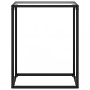 VidaXL Table Console Transparent 60x35x75 Cm Verre Trempé 9