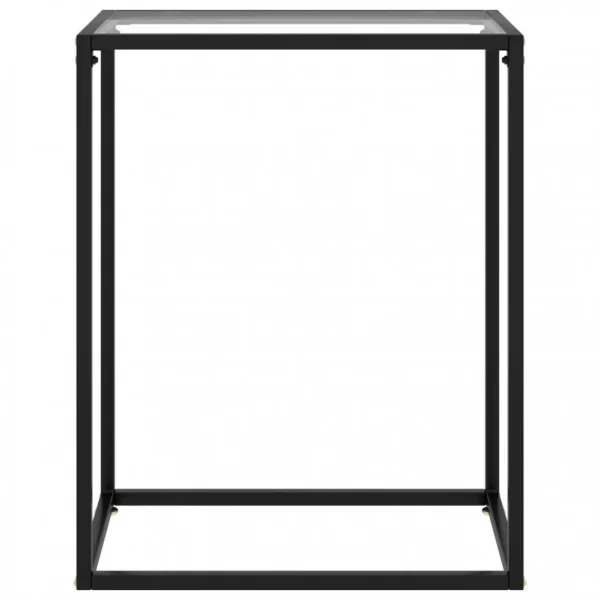 VidaXL Table Console Transparent 60x35x75 Cm Verre Trempé 3