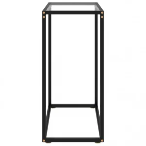 VidaXL Table Console Transparent 60x35x75 Cm Verre Trempé 11