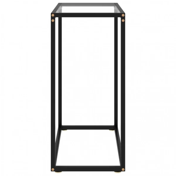 VidaXL Table Console Transparent 60x35x75 Cm Verre Trempé 4