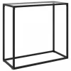 VidaXL Table Console Transparent 80x35x75 Cm Verre Trempé 17