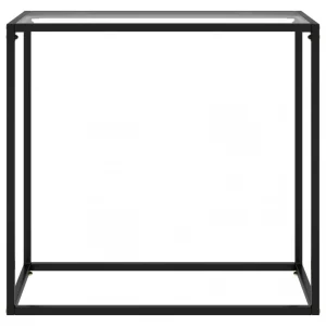 VidaXL Table Console Transparent 80x35x75 Cm Verre Trempé 9