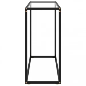 VidaXL Table Console Transparent 80x35x75 Cm Verre Trempé 11