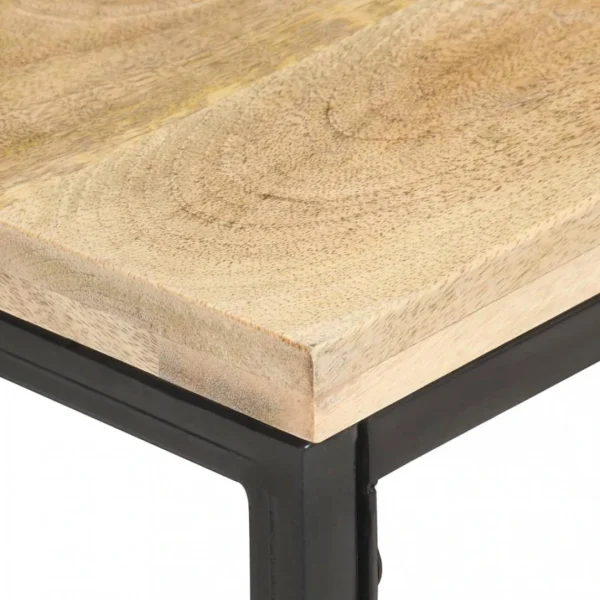 VidaXL Table D’appoint 40x40x35 Cm Bois De Manguier Massif 4