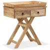 VidaXL Table D’appoint Bois De Manguier Massif 65 X 40 X 76 Cm 19