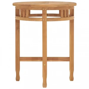 VidaXL Table De Bistro Ø60×60 Cm Bois De Teck Solide 9