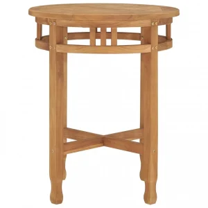 VidaXL Table De Bistro Ø60×60 Cm Bois De Teck Solide 11