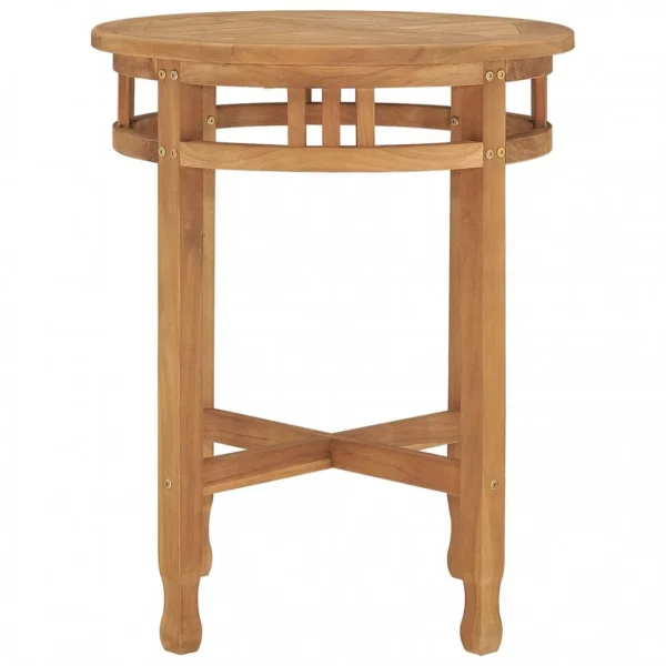 VidaXL Table De Bistro Ø60×60 Cm Bois De Teck Solide 4