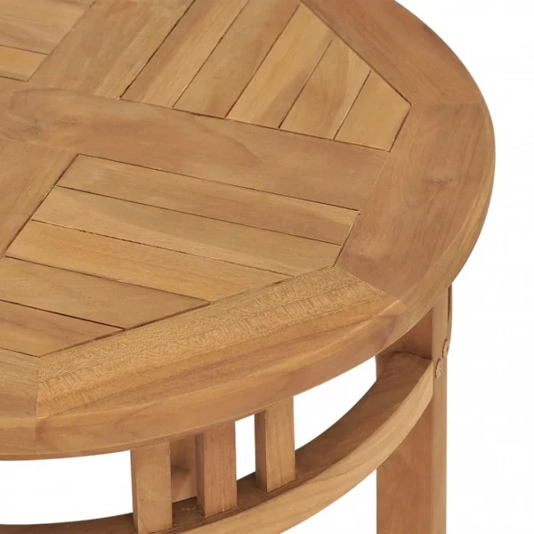 VidaXL Table De Bistro Ø60×60 Cm Bois De Teck Solide 6