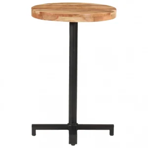 VidaXL Table De Bistro Ronde Ø50×75 Cm Bois D’acacia Massif 9