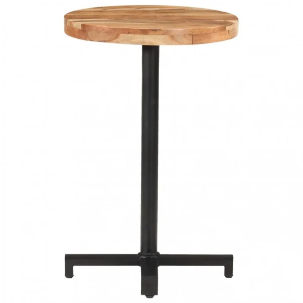 VidaXL Table De Bistro Ronde Ø50×75 Cm Bois D’acacia Massif 3