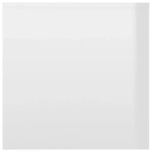 VidaXL Tables Gigognes 3 Pcs Blanc Brillant Aggloméré 15