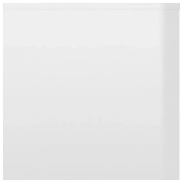 VidaXL Tables Gigognes 3 Pcs Blanc Brillant Aggloméré 6