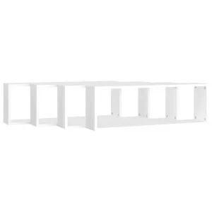 VidaXL Étagères Cube Murales 4 Pcs Blanc 80x15x26,5 Cm Aggloméré 13