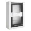 Modern Living Vitrine 2 Portes BELLARIVA Laqué Blanc/ Gris Anthracite 14