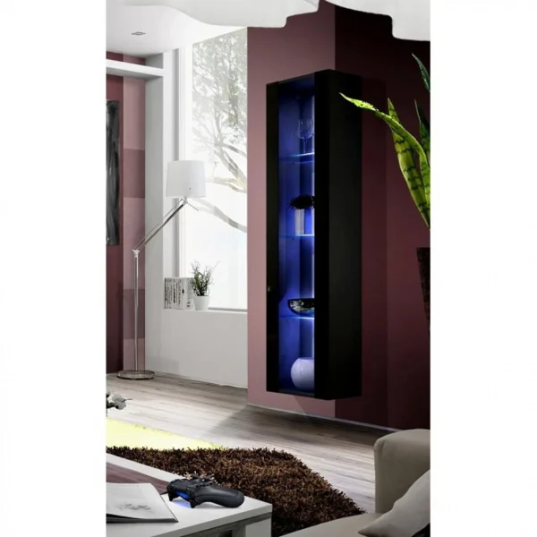 Ac-Deco Vitrine LED Murale Design Fly II 170cm Noir 3