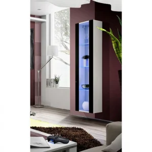 Ac-Deco Vitrine LED Murale Design Fly II 170cm Noir & Blanc 6